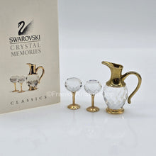 Lade das Bild in den Galerie-Viewer, SWAROVSKI Memories Wein Set Karaffe und 2 Weingläser 174010

