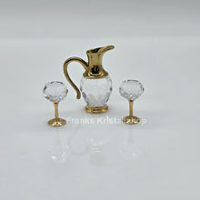 Lade das Bild in den Galerie-Viewer, SWAROVSKI Memories Wein Set Karaffe und 2 Weingläser 174010
