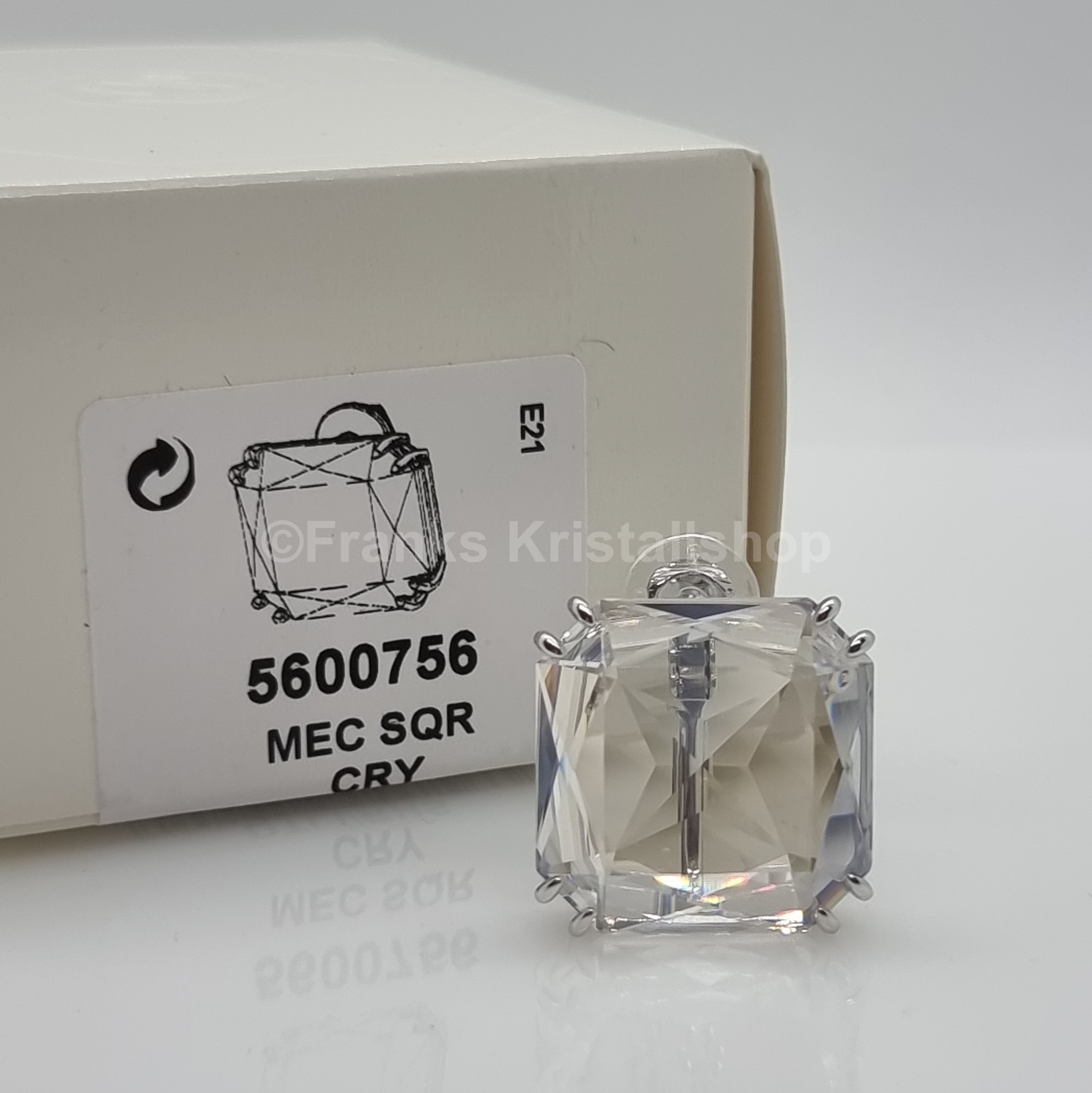 SWAROVSKI Mesmera Einzel Ohrclip Kristall, Weiß, Rhodiniert 5600756
