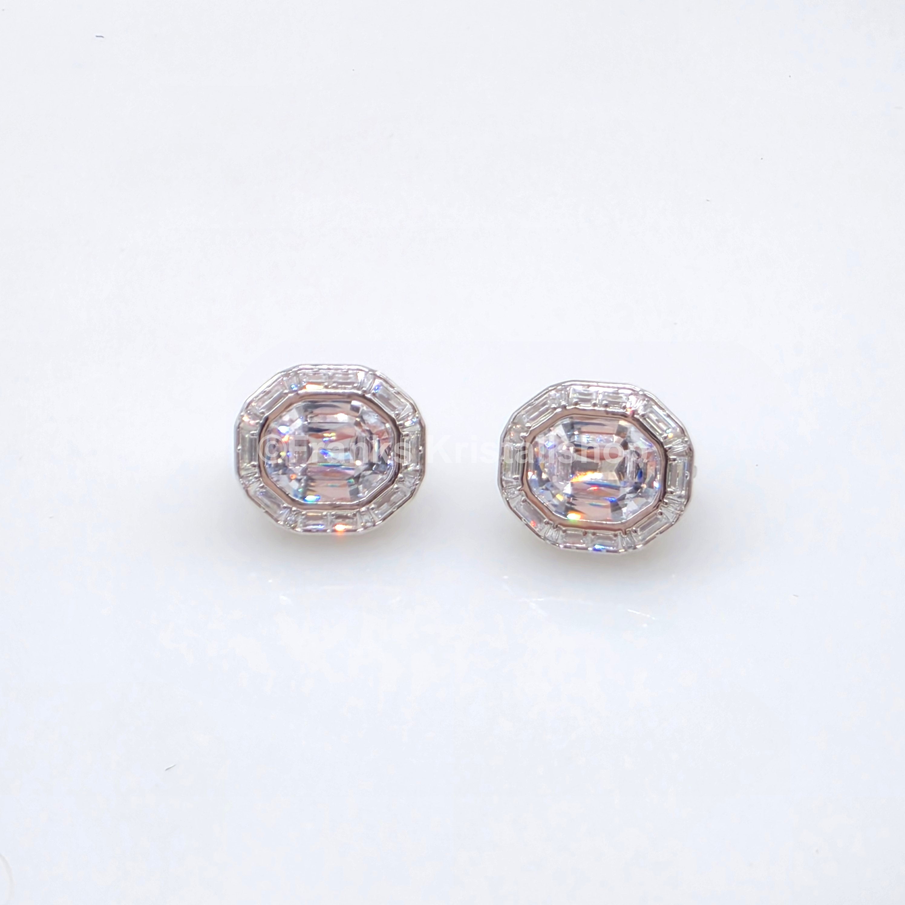 SWAROVSKI Mesmera Ohrclips Clip Ohrringe Weiß, Rhodiniert 5669913