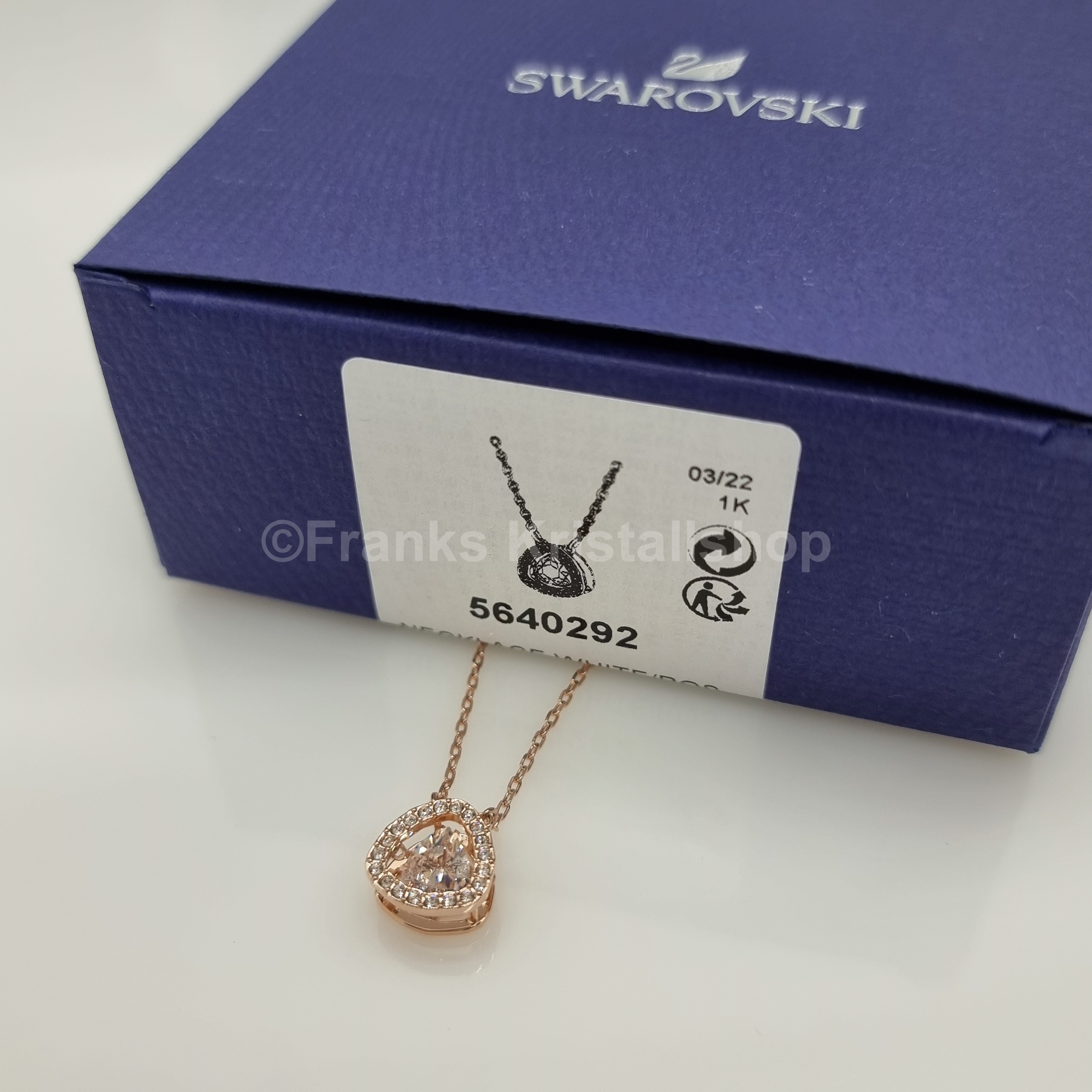 SWAROVSKI Millenia Halskette, Kette Weiß, Roségold-Legierung 5640292