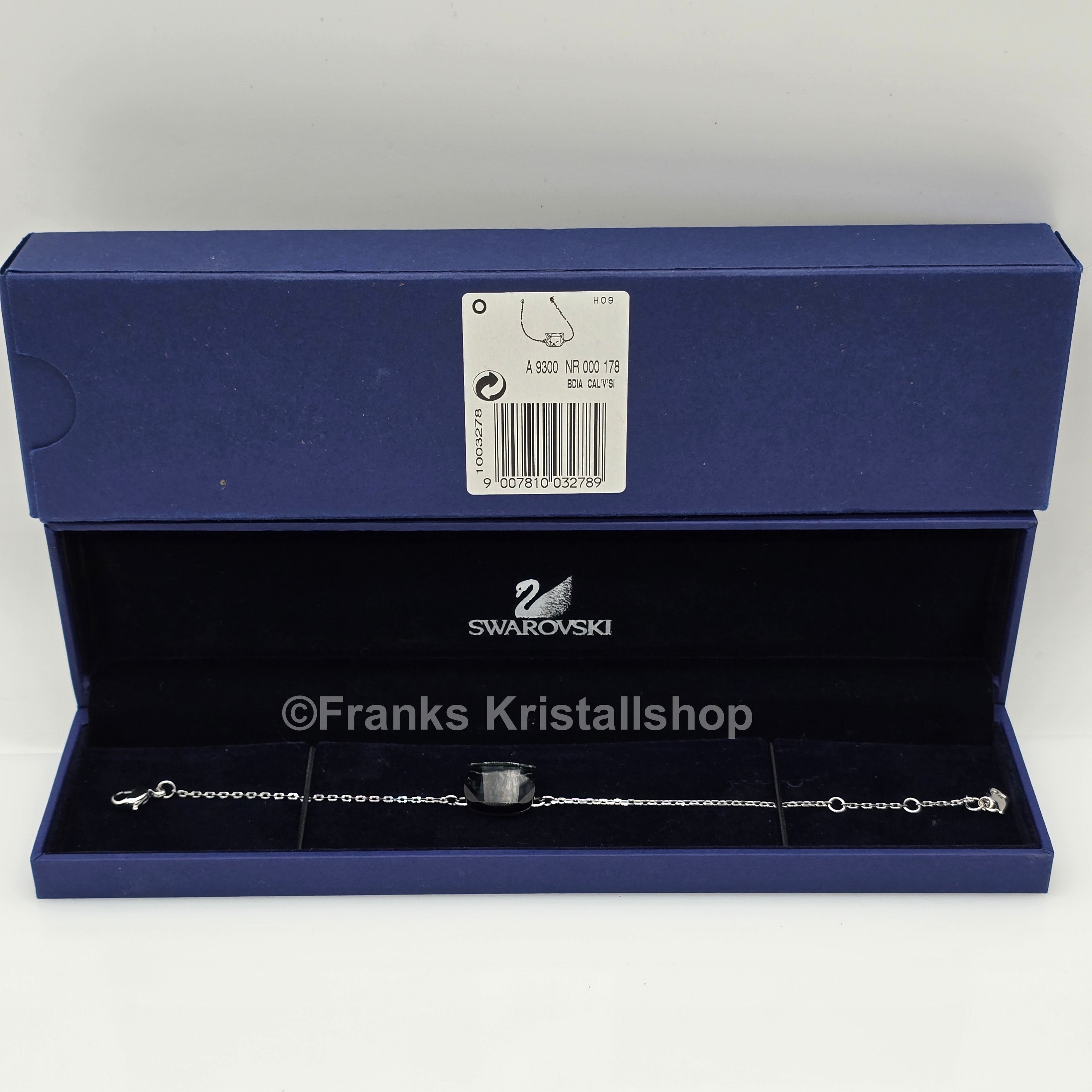 SWAROVSKI Kitty Mini-Cat-Armband Katze Schwarz, Rhodiniert 1003278