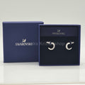 SWAROVSKI Mini Hoop Kreolen Ohrringe Weiß, Rhodiniert 5717567