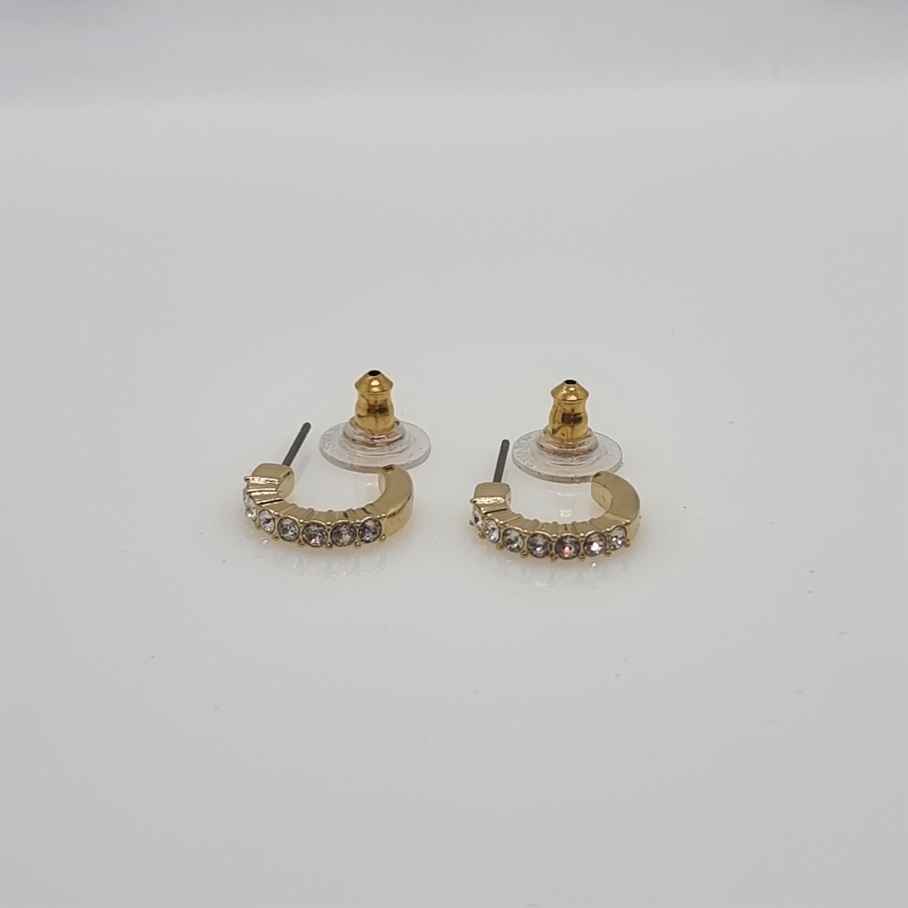 SWAROVSKI Mini Hoop Kreolen Ohrringe Weiß, Goldlegierung 5022451 oU