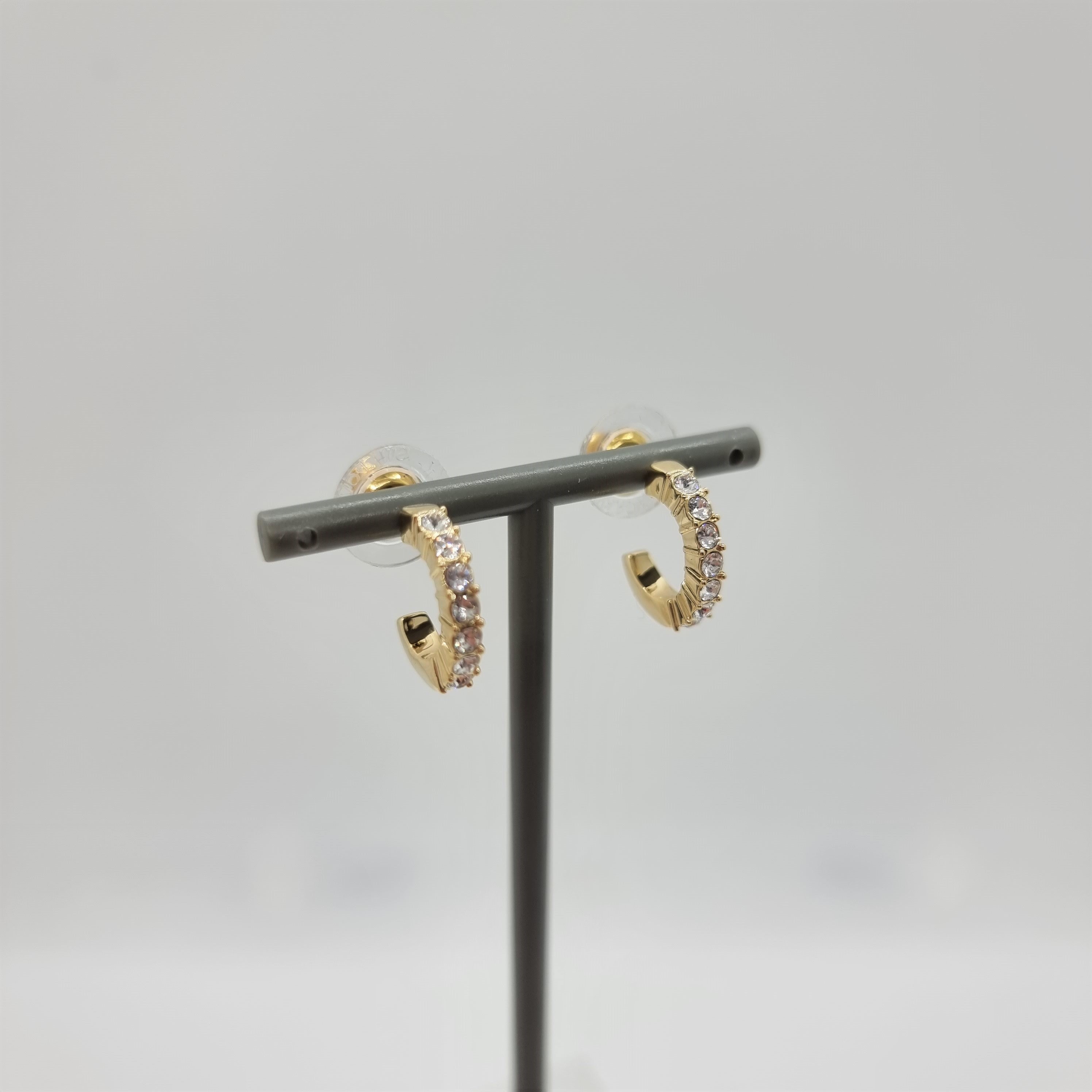 SWAROVSKI Mini Hoop Kreolen Ohrringe Weiß, Goldlegierung 5022451 oU