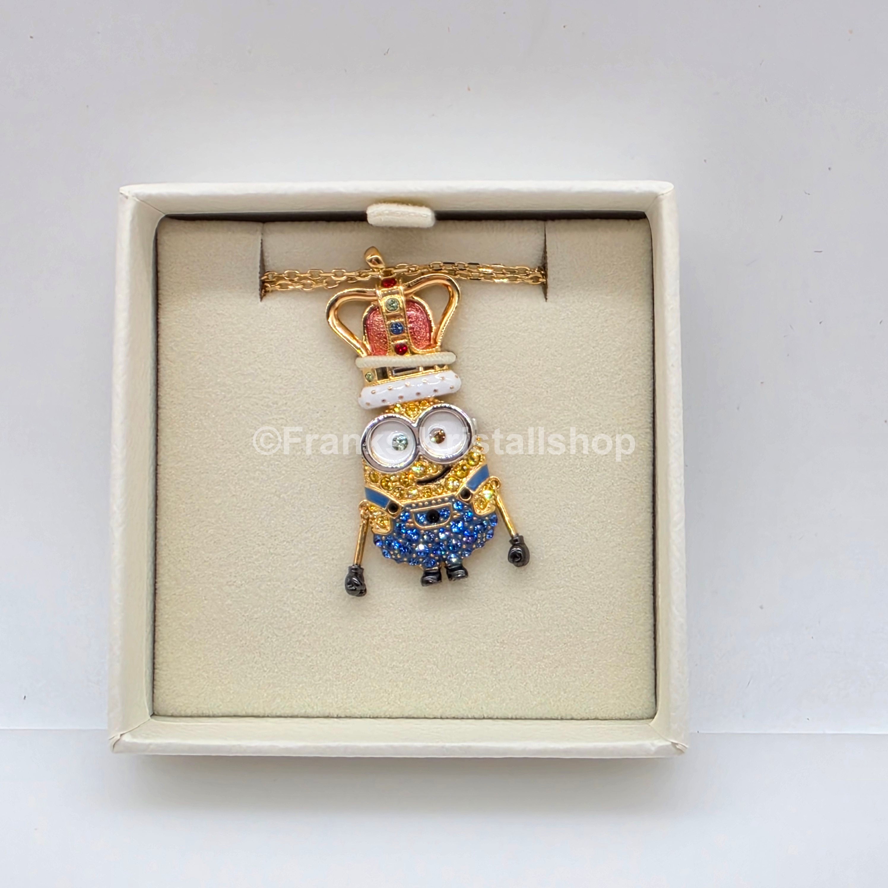 SWAROVSKI Minions Halskette King Bob Anhänger, Mehrfarbig, Gold 5743385