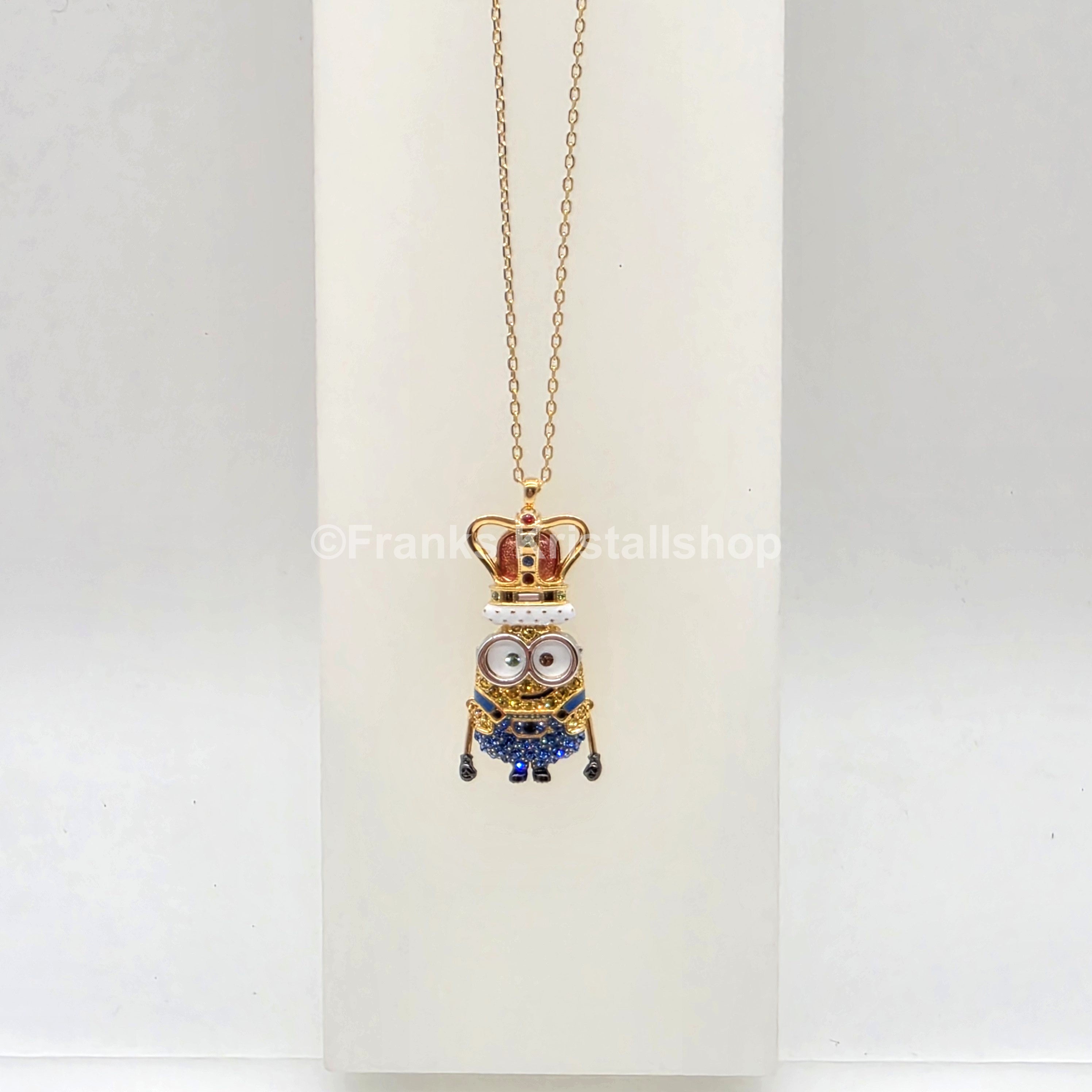 SWAROVSKI Minions Halskette King Bob Anhänger, Mehrfarbig, Gold 5743385