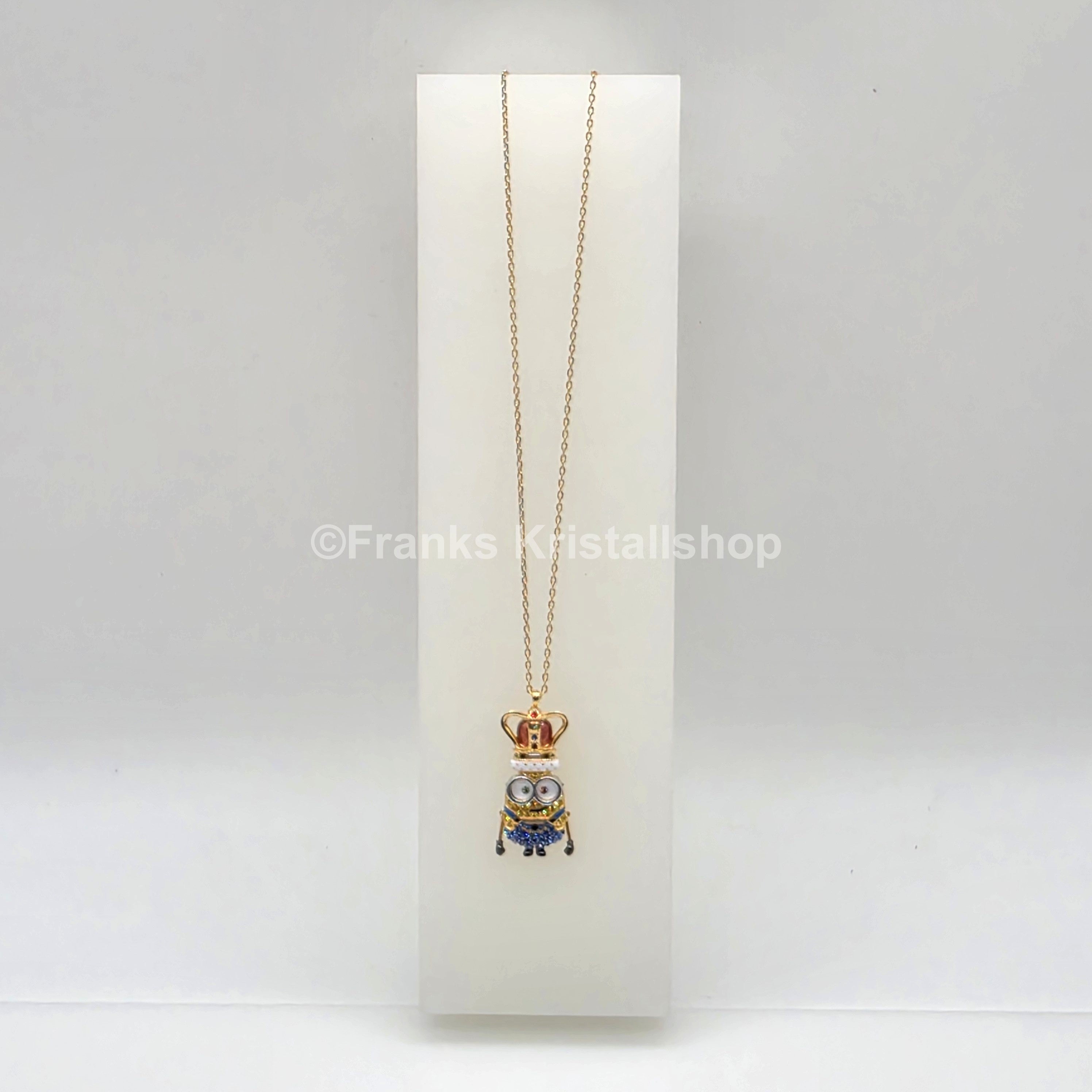 SWAROVSKI Minions Halskette King Bob Anhänger, Mehrfarbig, Gold 5743385