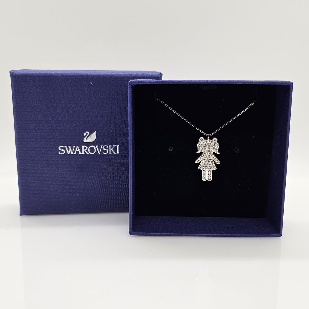 SWAROVSKI Nao Girl Halskette Mädchen Anhänger Weiß, Rhodiniert 1081973 o.U.