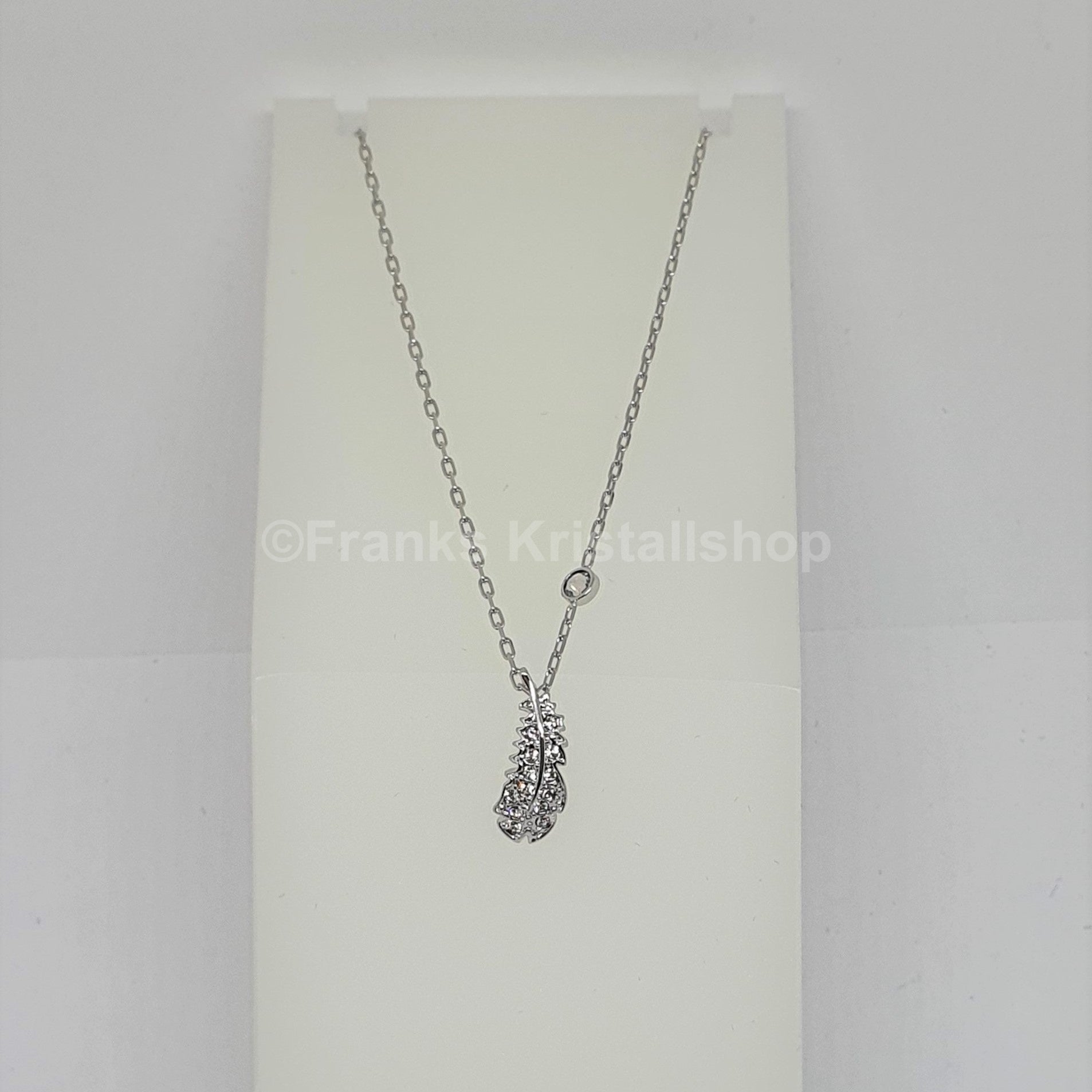 SWAROVSKI Naughty Feder Halskette Weiß, Rhodiniert 5512365 oU