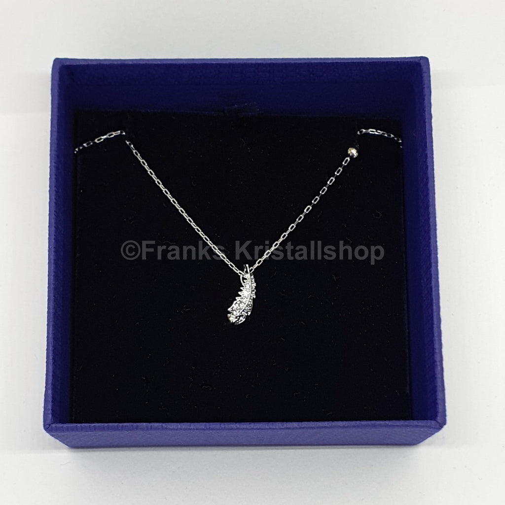 SWAROVSKI Naughty Feder Halskette Weiß, Rhodiniert 5512365 oU