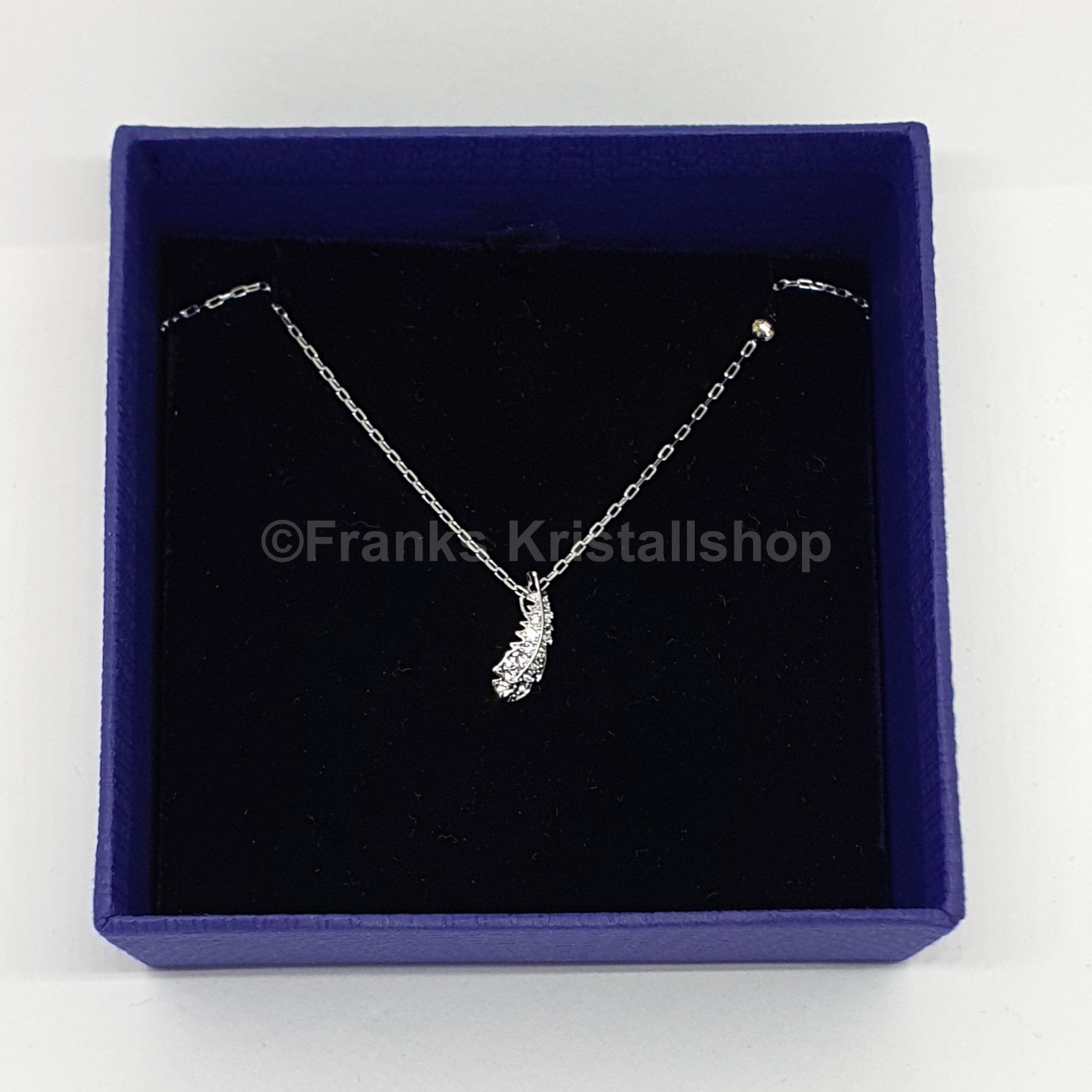 SWAROVSKI Naughty Feder Halskette Weiß, Rhodiniert 5512365 oU