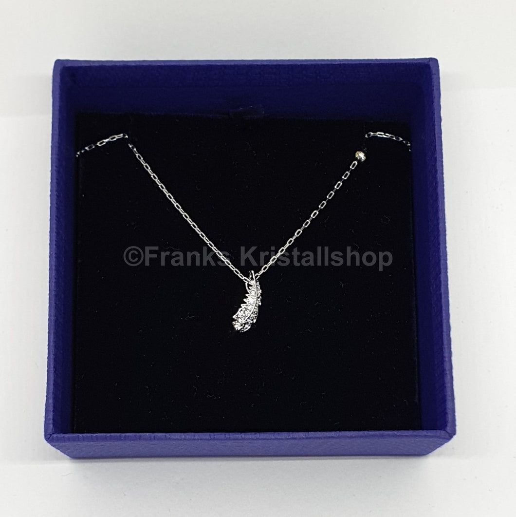 SWAROVSKI Naughty Feder Halskette Weiß, Rhodiniert 5512365 oU