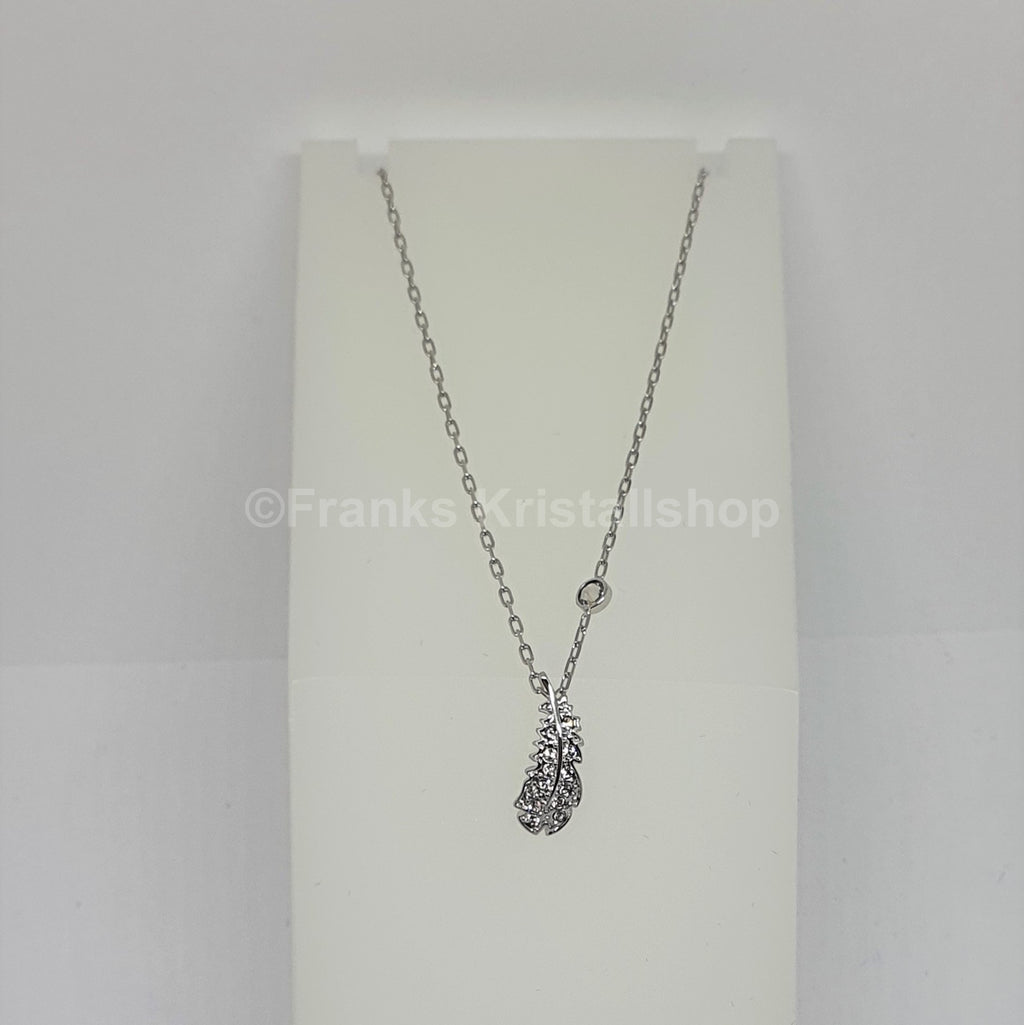 SWAROVSKI Naughty Feder Halskette Weiß, Rhodiniert 5512365 oU