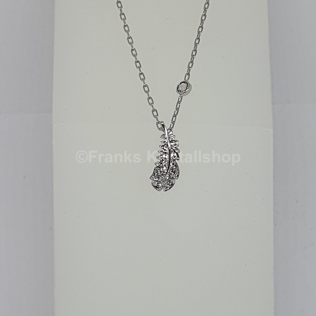 SWAROVSKI Naughty Feder Halskette Weiß, Rhodiniert 5512365 oU