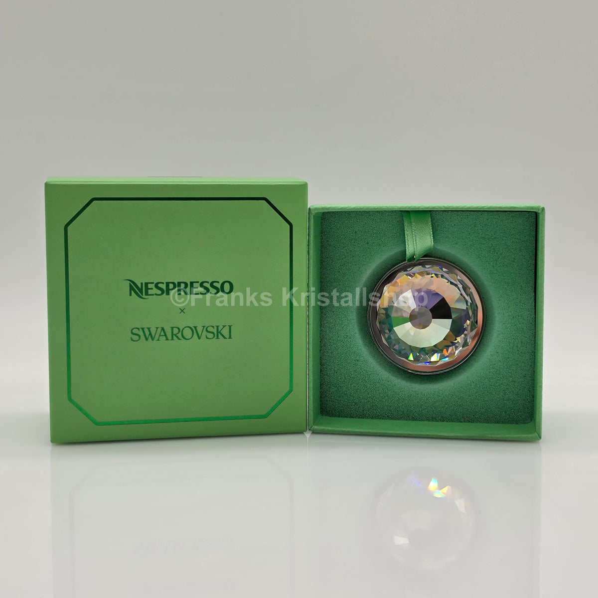 SWAROVSKI Nespresso x Swarovski Festliches Kristallornament Grün 5767262