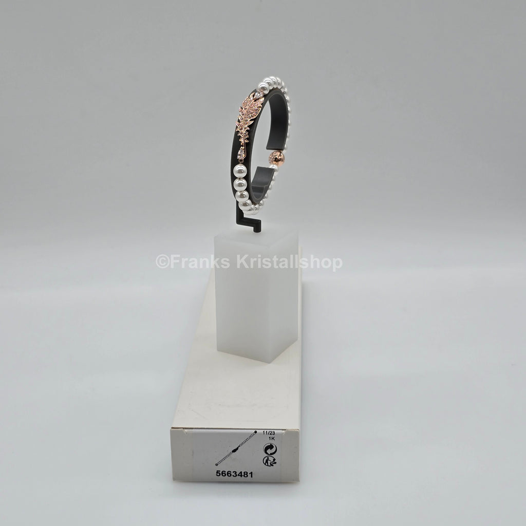 SWAROVSKI Nice Feder Armband Perlen Größe L Roségoldlegierung 5663481