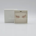 SWAROVSKI Nice Feder Ohrstecker Weiß, Roségold-Legierungsschicht 5663490