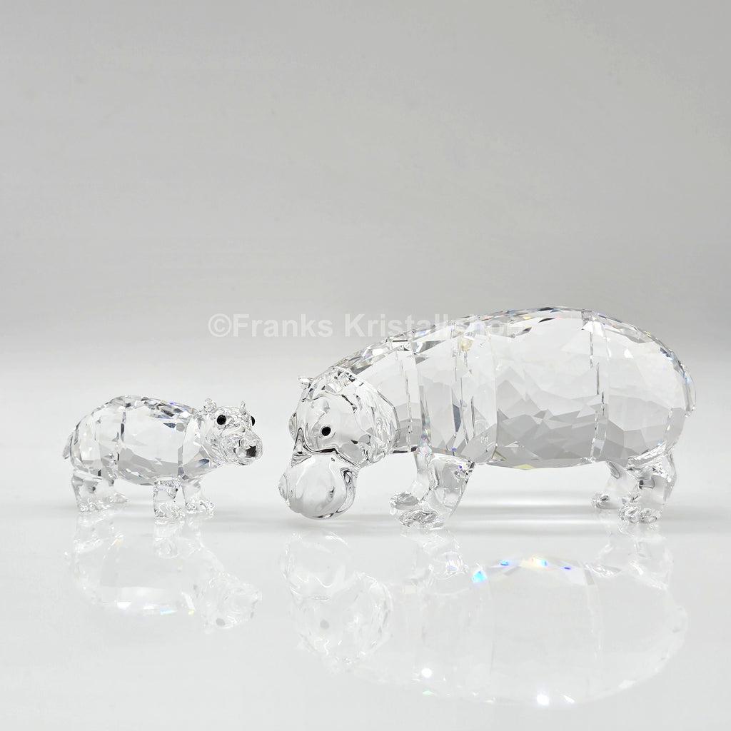SWAROVSKI Nilpferd Mutter und Kind 5135920 oU