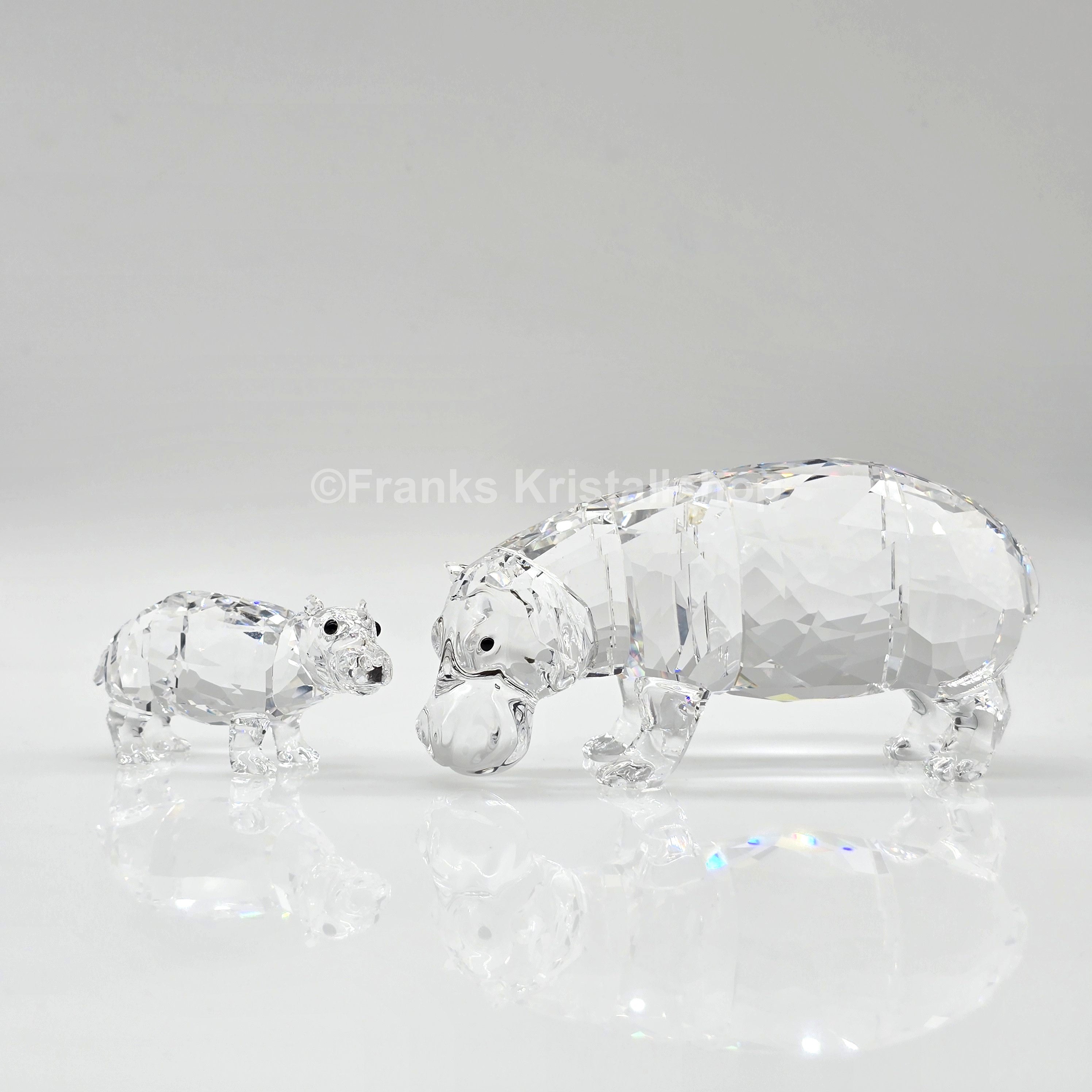 SWAROVSKI Nilpferd Mutter und Kind 5135920 oU