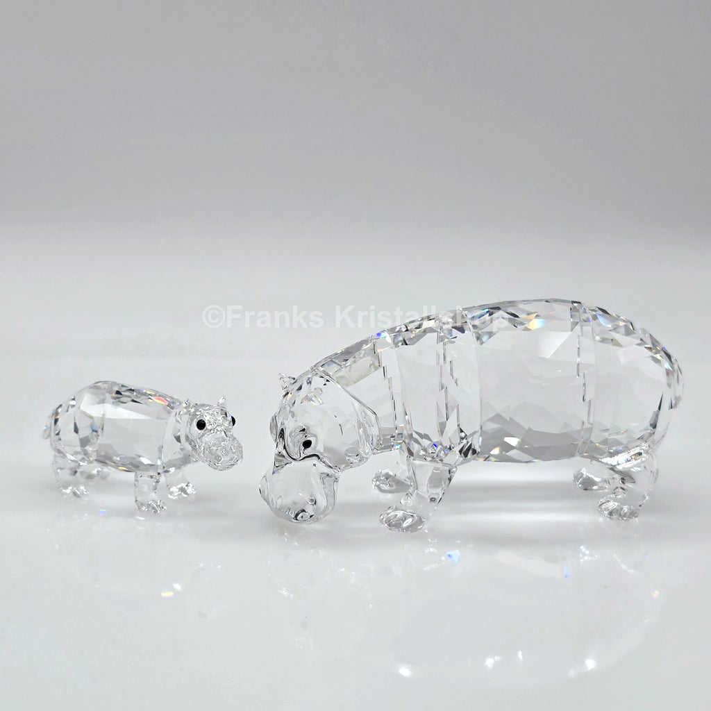 SWAROVSKI Nilpferd Mutter und Kind 5135920 oU