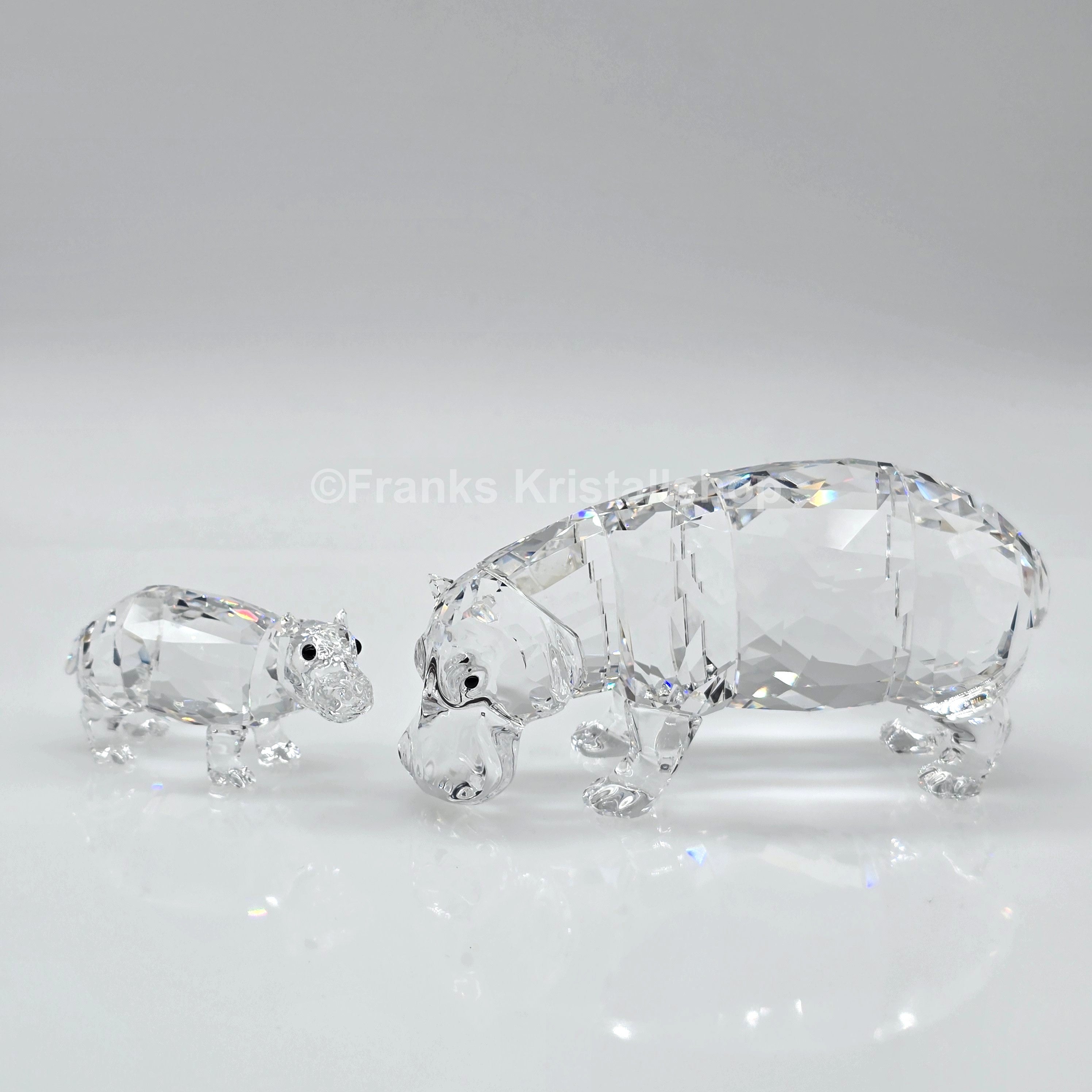 SWAROVSKI Nilpferd Mutter und Kind 5135920 oU