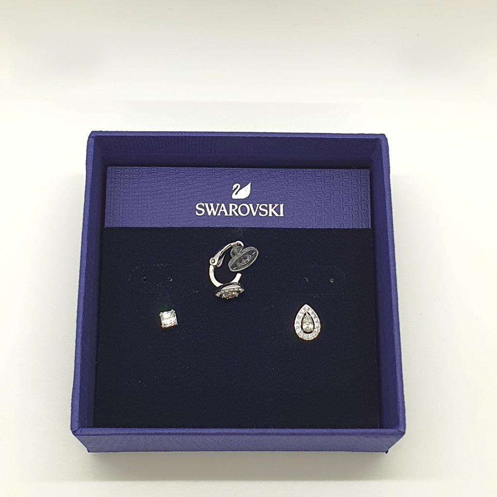 SWAROVSKI Attract Ohrstecker 2 Stecker und 1 Clip, Rhodiniert 5410284
