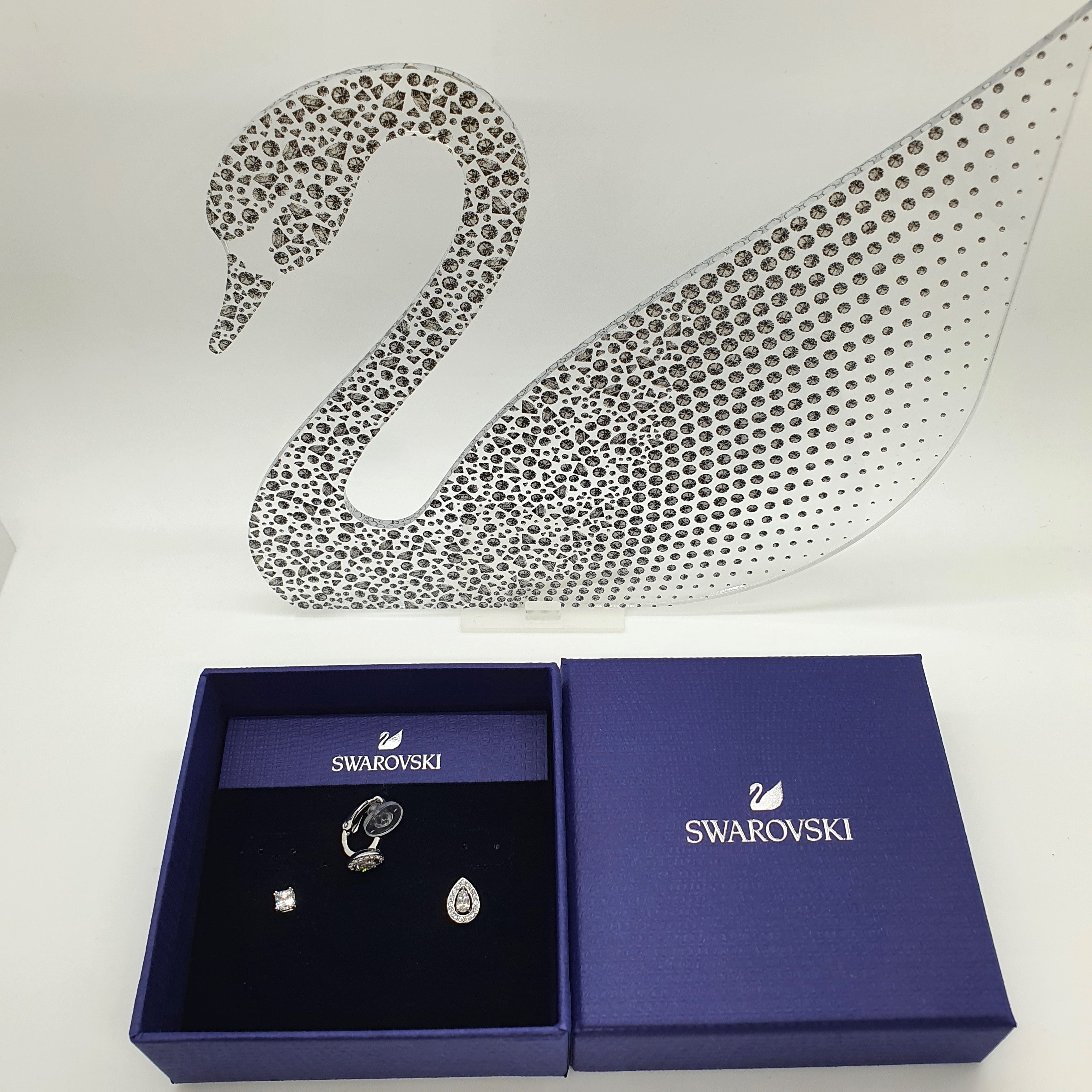 SWAROVSKI Attract Ohrstecker 2 Stecker und 1 Clip, Rhodiniert 5410284