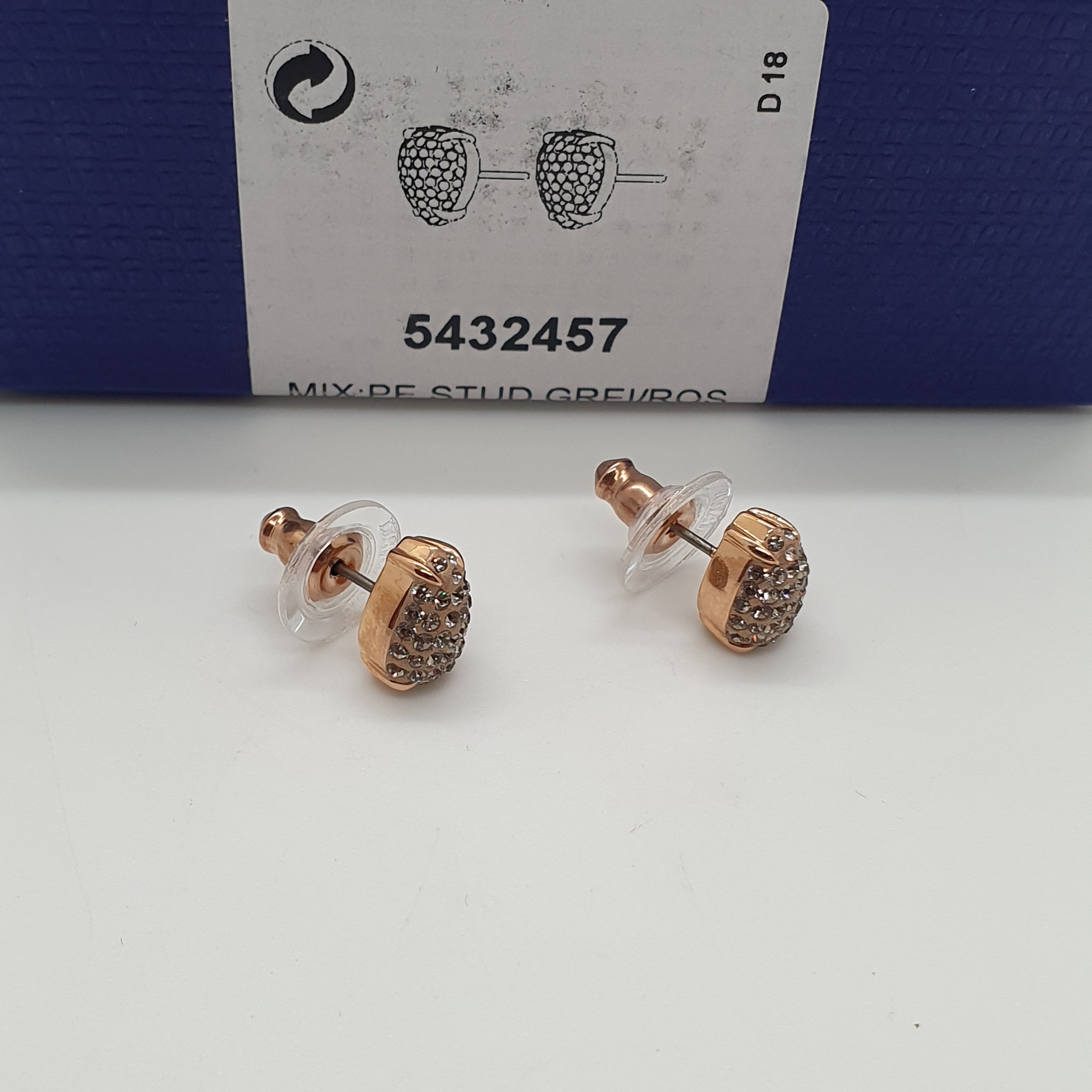 SWAROVSKI Ohrstecker Tropfen Teardrop Rosevergoldet 5432457