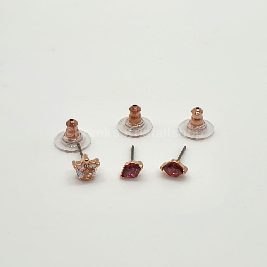 SWAROVSKI Out Of This World Ohrstecker 2 x Kussmund 1 x Krone, 5456137