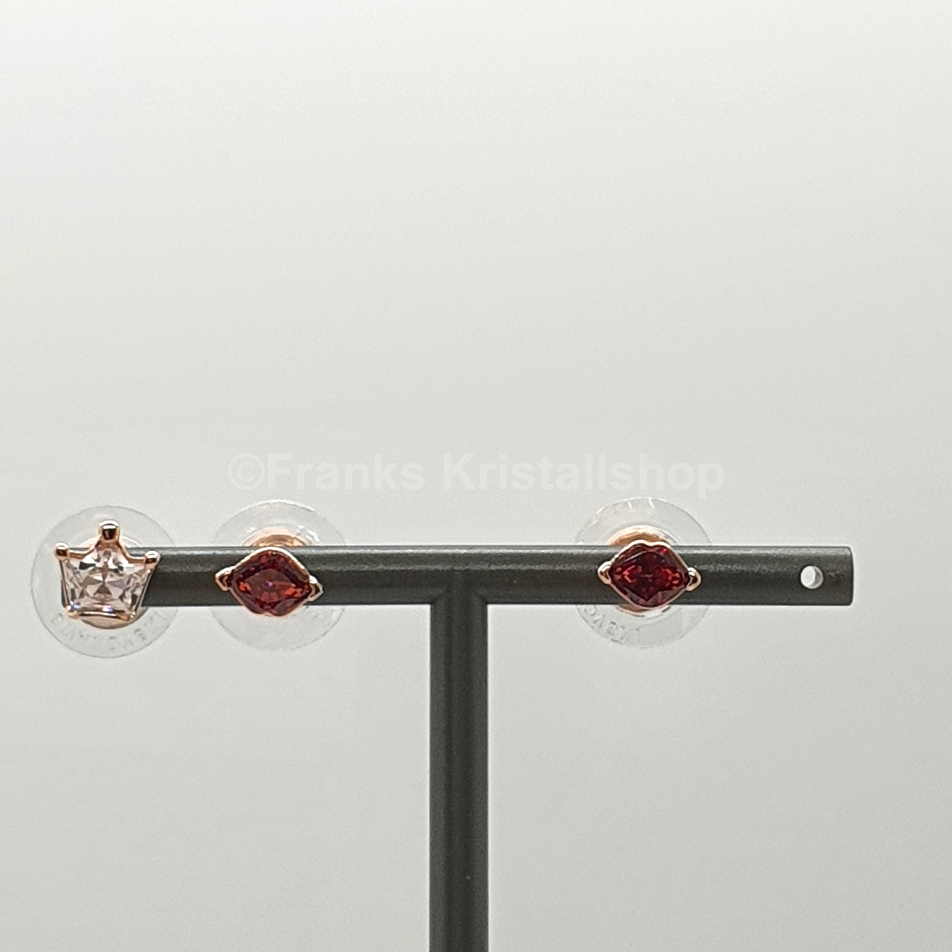 SWAROVSKI Out Of This World Ohrstecker 2 x Kussmund 1 x Krone, 5456137