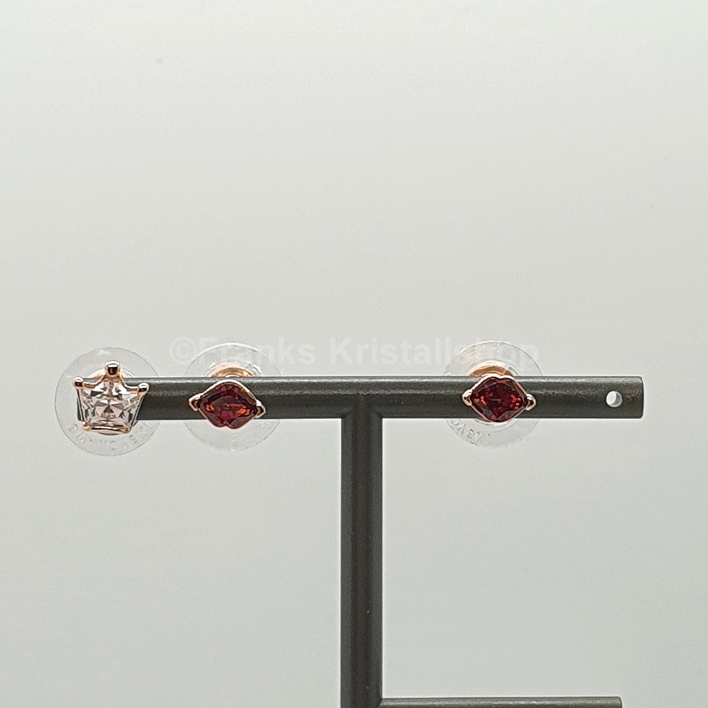 SWAROVSKI Out Of This World Ohrstecker 2 x Kussmund 1 x Krone, 5456137