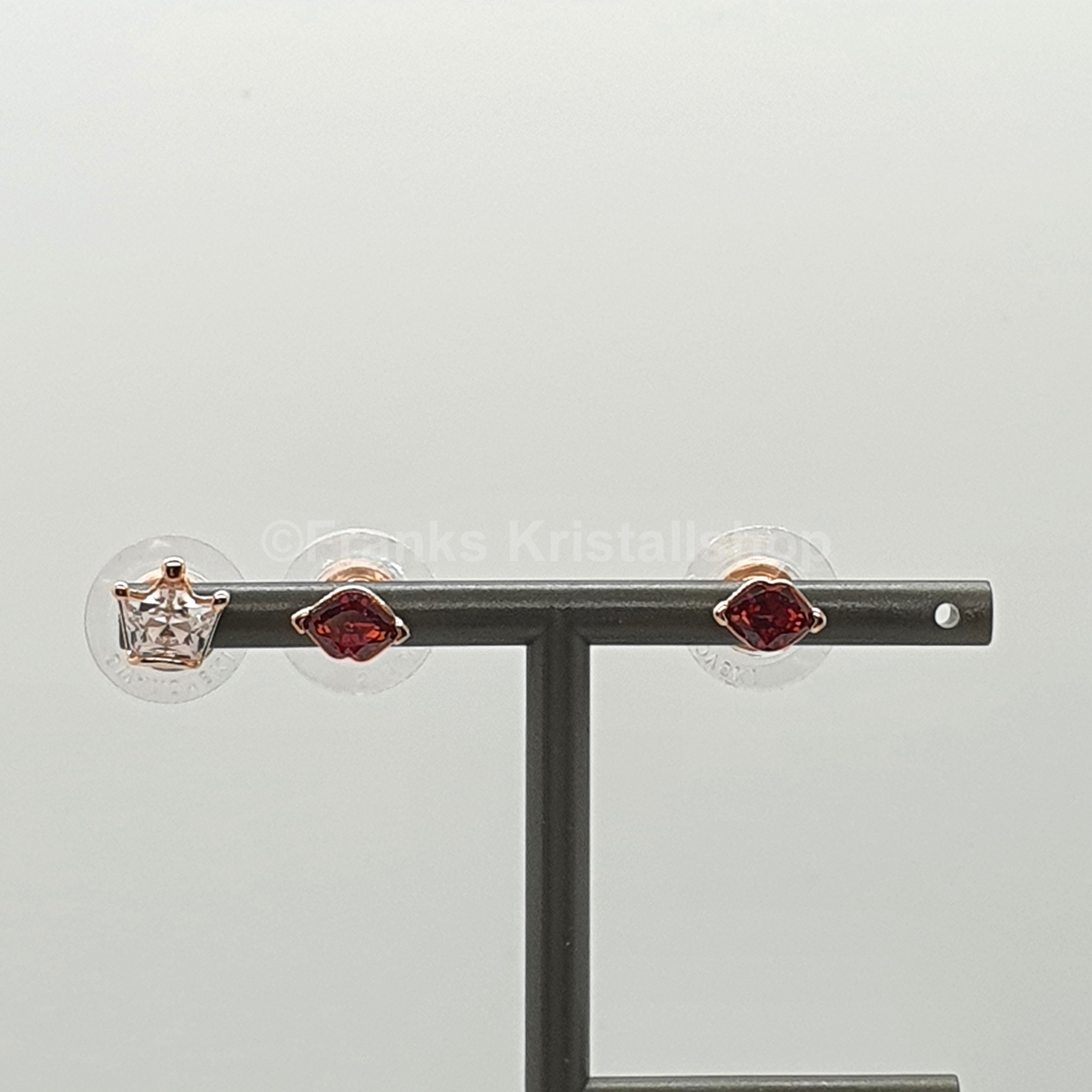 SWAROVSKI Out Of This World Ohrstecker 2 x Kussmund 1 x Krone, 5456137