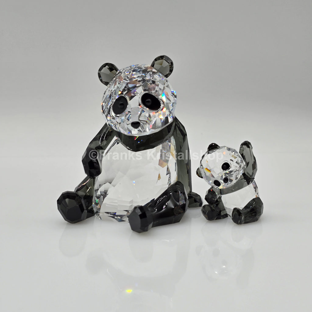 SWAROVSKI Pandamutter und Kind 5063690 oU