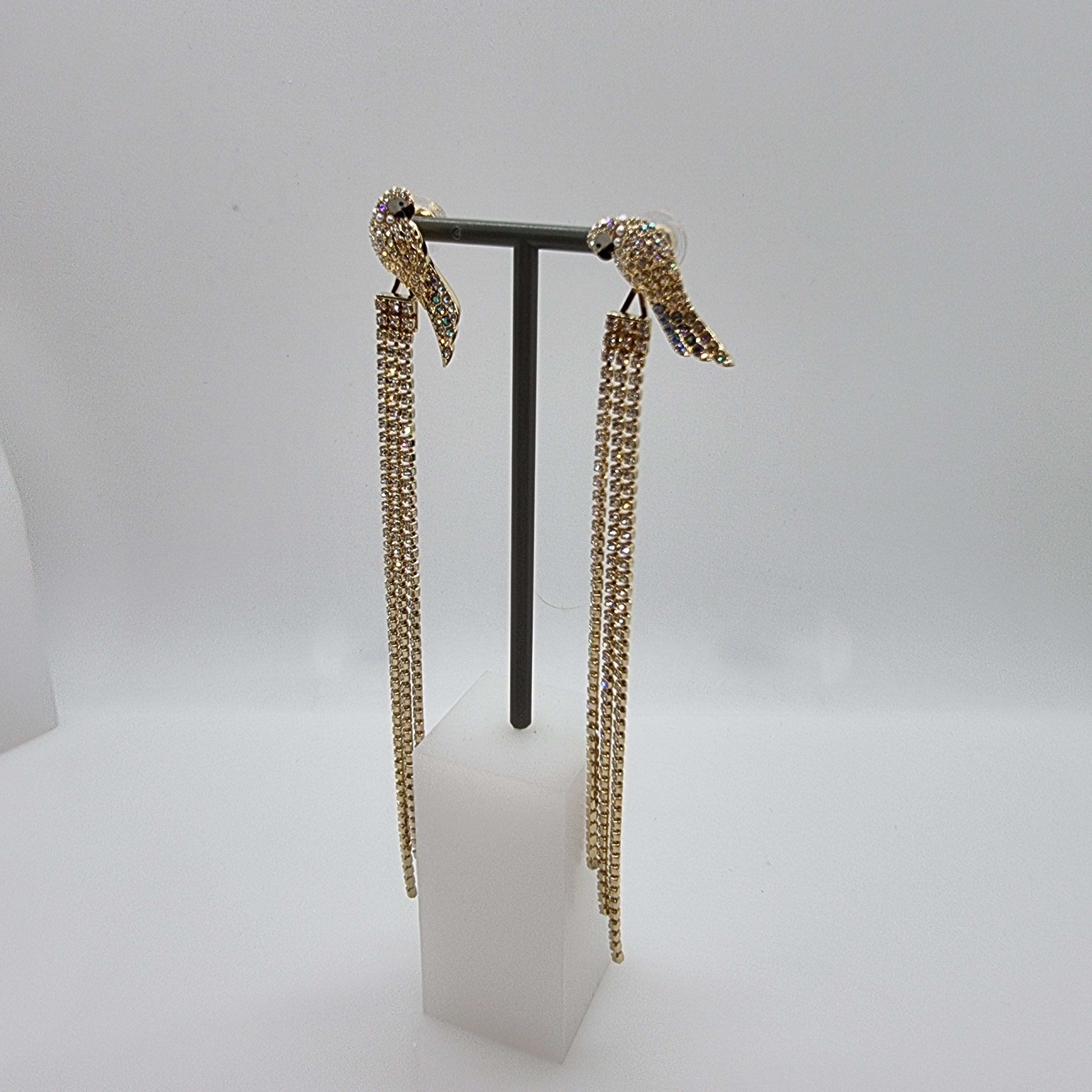 SWAROVSKI Papagei Ohrringe Tropical Parrot Vergoldet 5512708