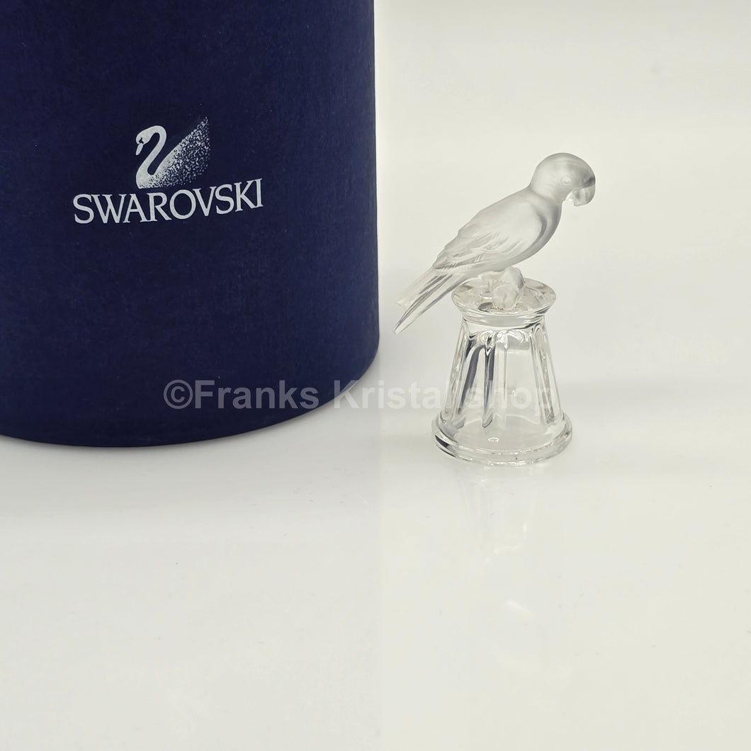 SWAROVSKI Papagei auf Fingerhut 012005 oE
