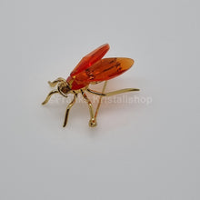 Lade das Bild in den Galerie-Viewer, SWAROVSKI Crystal Paradise Insekten Biene Amaya Brosche Klein, Vergoldet 250491
