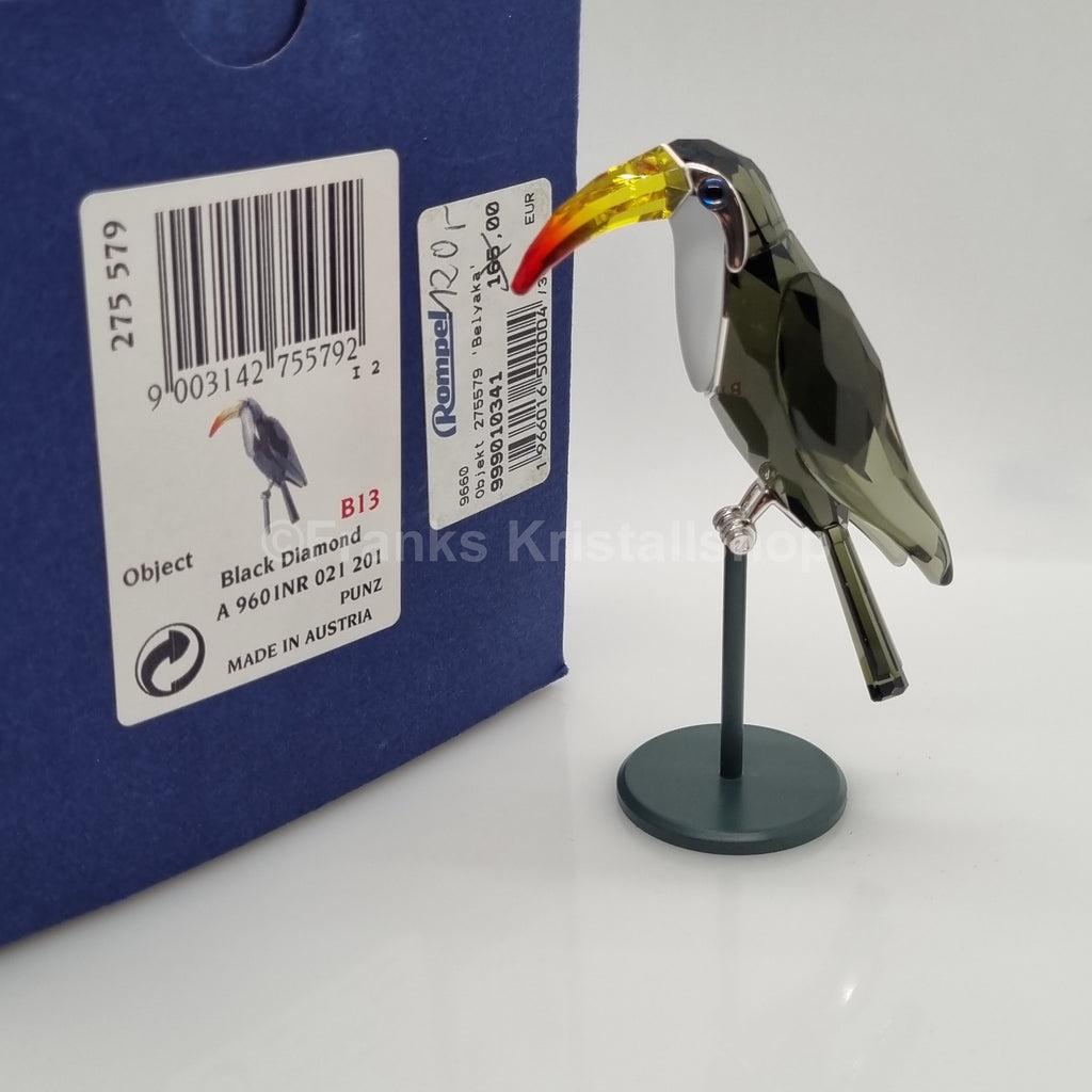 SWAROVSKI Paradise Bird Tropischer Vogel Belyaka Black Diamond 275579