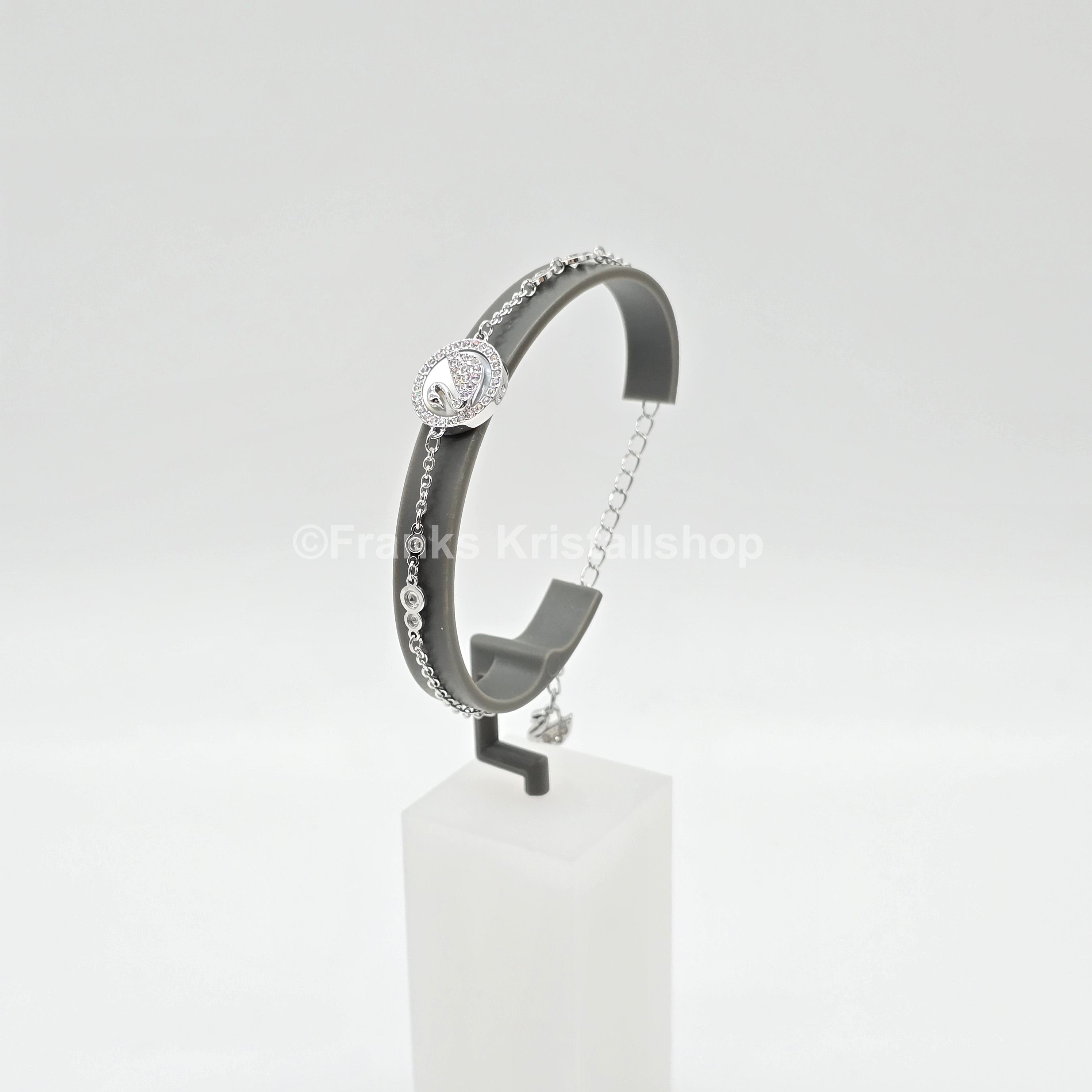 SWAROVSKI Pearly Swan Armband Schwan Anhänger Weiß, Rhodiniert 5271884 oU