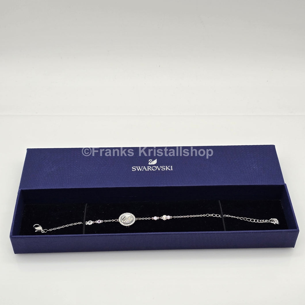 SWAROVSKI Pearly Swan Armband Schwan Anhänger Weiß, Rhodiniert 5271884 oU