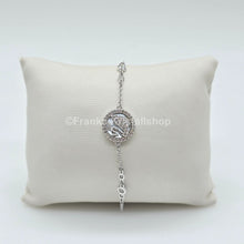 Lade das Bild in den Galerie-Viewer, SWAROVSKI Pearly Swan Armband Schwan Anhänger Weiß, Rhodiniert 5271884 oU
