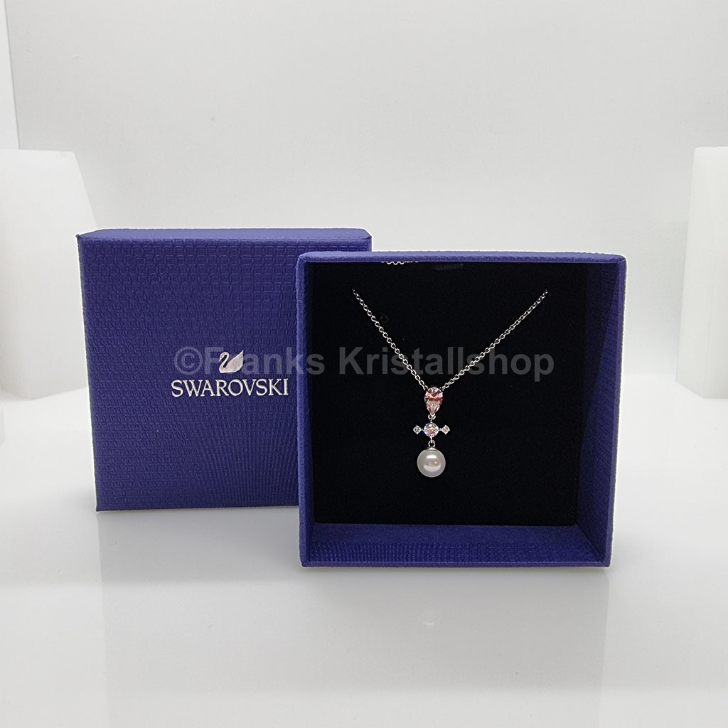 SWAROVSKI Perfection Halskette Kette Kristallperle, Rosa Rhodiniert 5516591