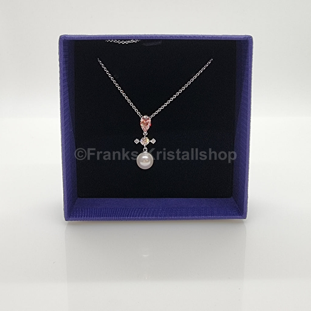 SWAROVSKI Perfection Halskette Kette Kristallperle, Rosa Rhodiniert 5516591