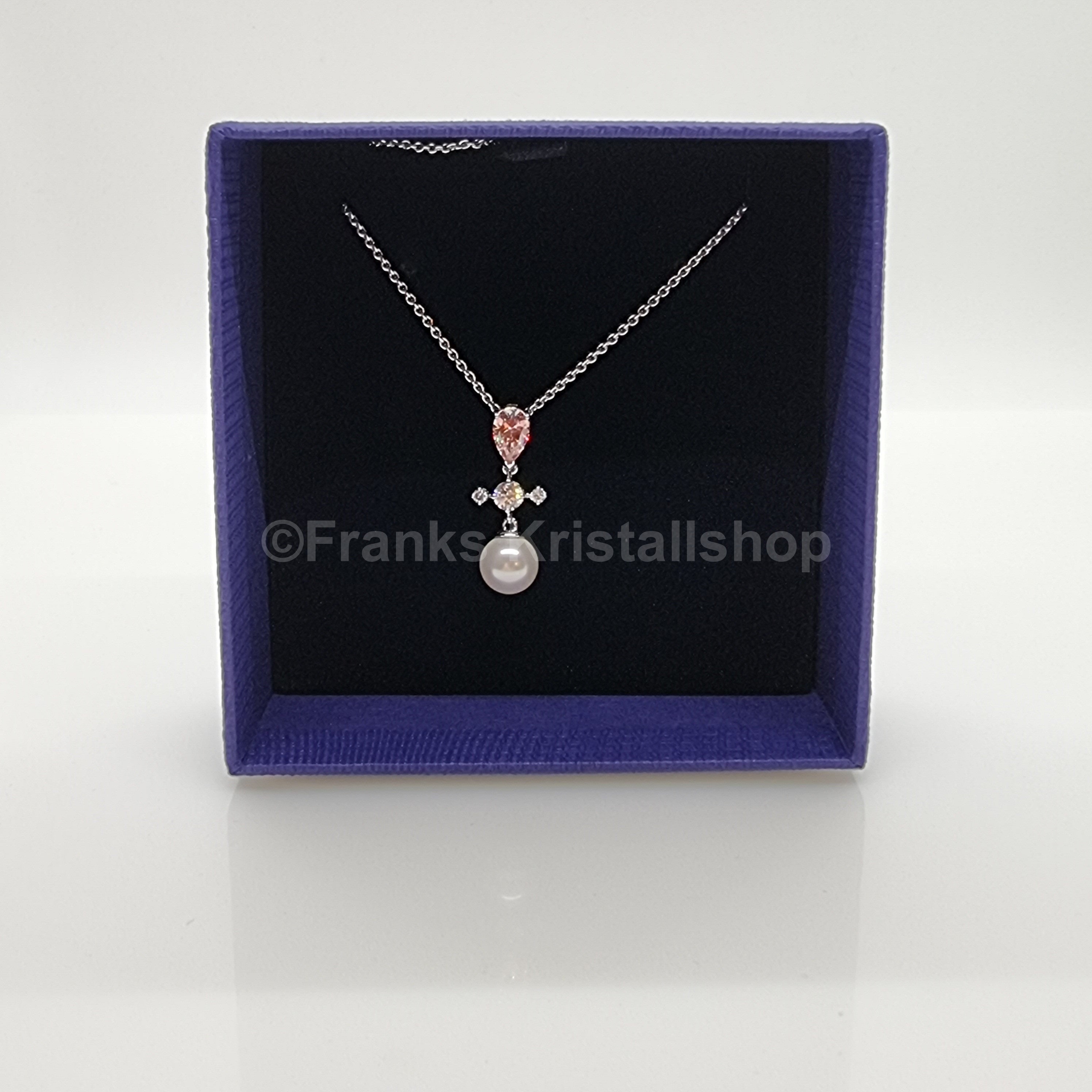 SWAROVSKI Perfection Halskette Kette Kristallperle, Rosa Rhodiniert 5516591