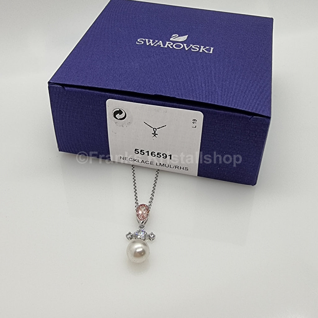 SWAROVSKI Perfection Halskette Kette Kristallperle, Rosa Rhodiniert 5516591