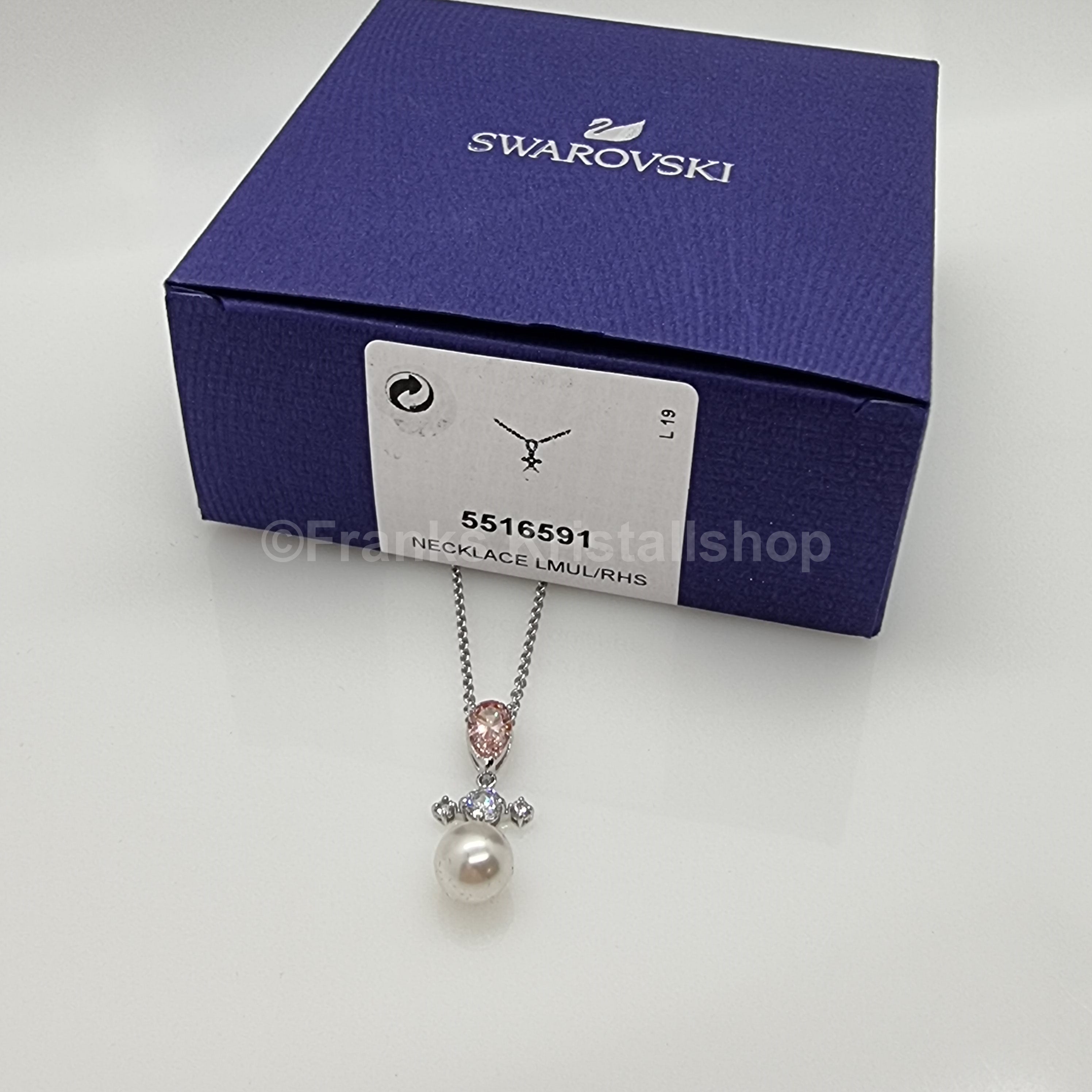 SWAROVSKI Perfection Halskette Kette Kristallperle, Rosa Rhodiniert 5516591