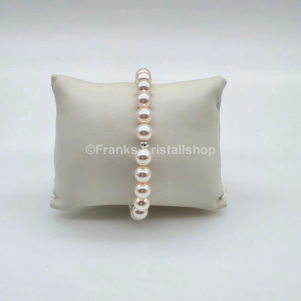 SWAROVSKI Perlen Armband Größe L elastisch, creme 5123587