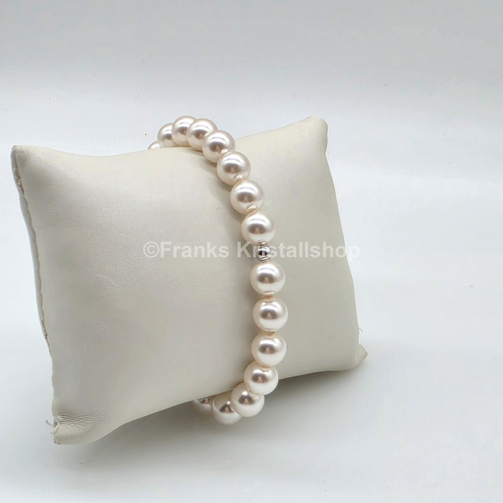 SWAROVSKI Perlen Armband Größe L elastisch, creme 5123587