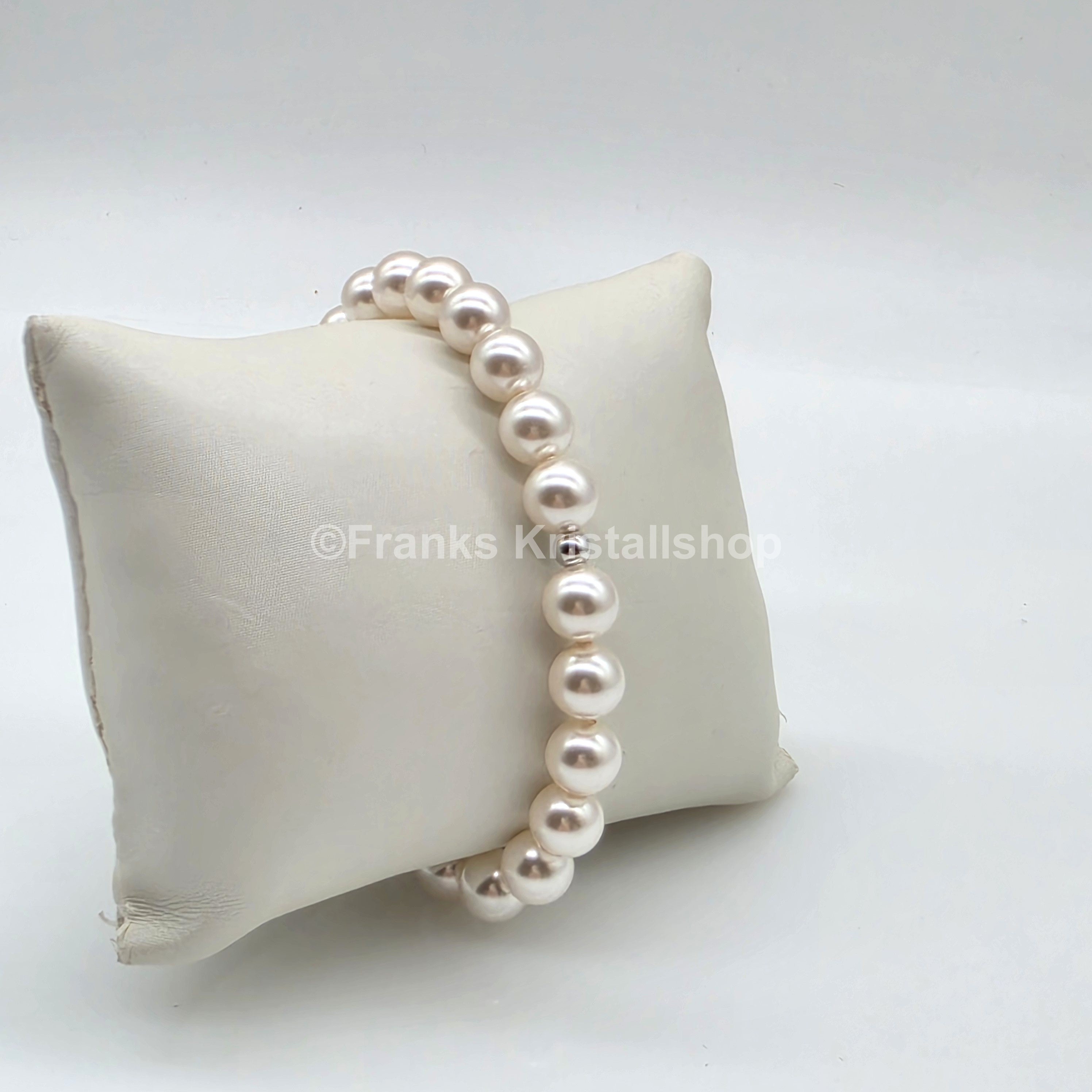 SWAROVSKI Perlen Armband Größe L elastisch, creme 5123587