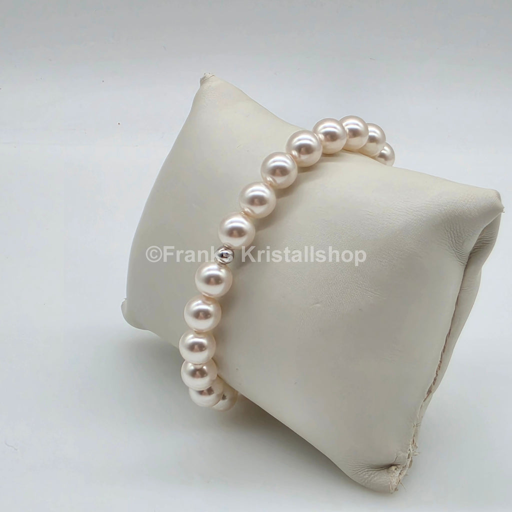 SWAROVSKI Perlen Armband Größe L elastisch, creme 5123587